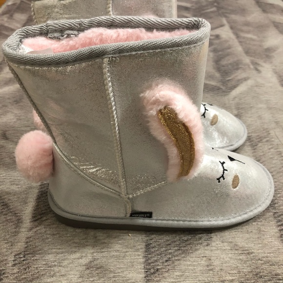 Kids Muk Luks Bunny Rabbit Boots size 3 Girls - Picture 3 of 5